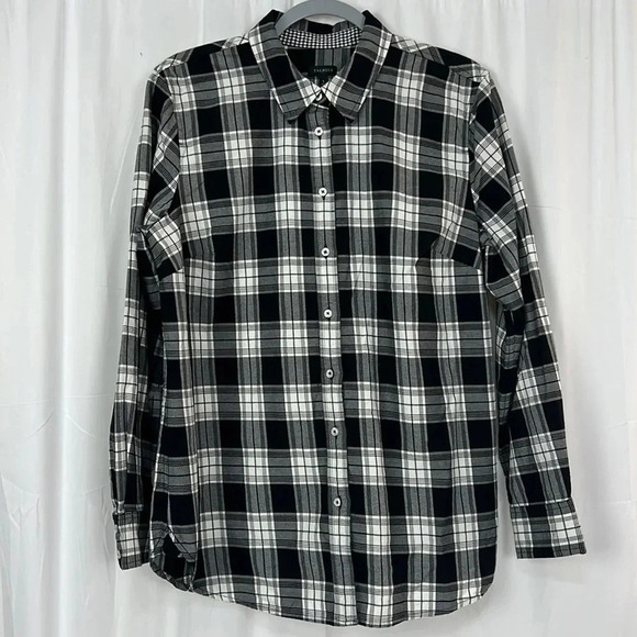 Talbots Women’s Large Button Up Long Sleeve Plaid Shirt - Picture 1 of 6